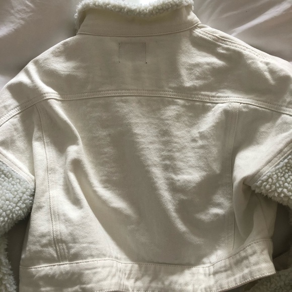 Cropped Jean and teddy coat - Picture 4 of 5